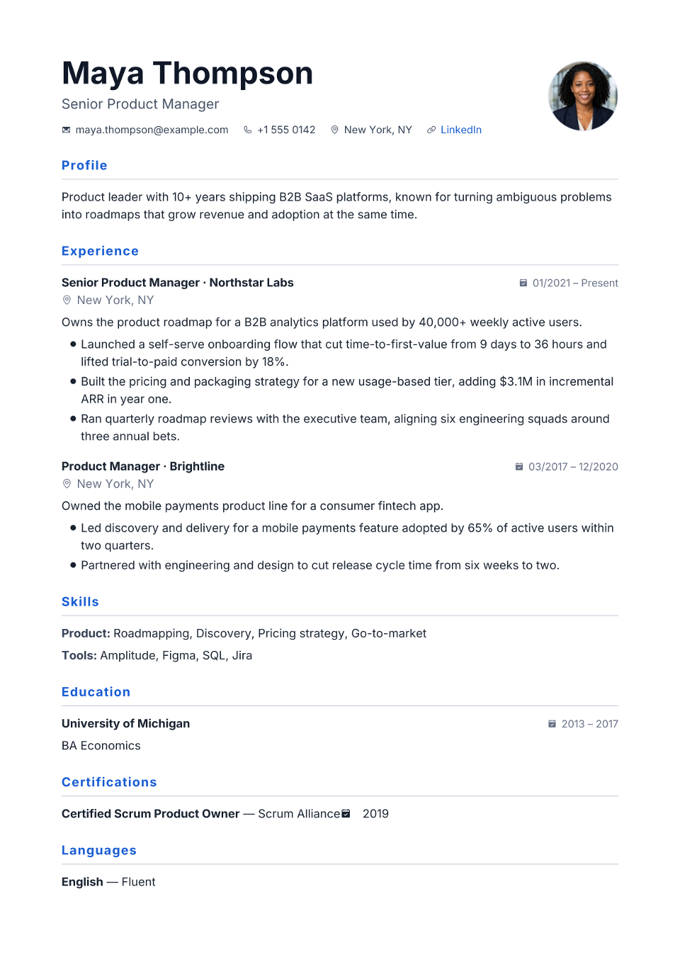Receptionist resume example preview