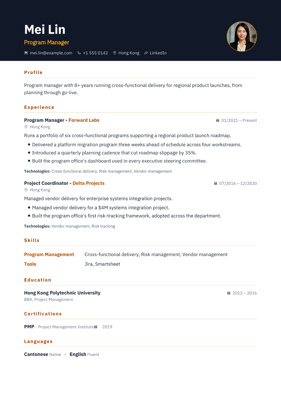 Sous Chef resume example preview