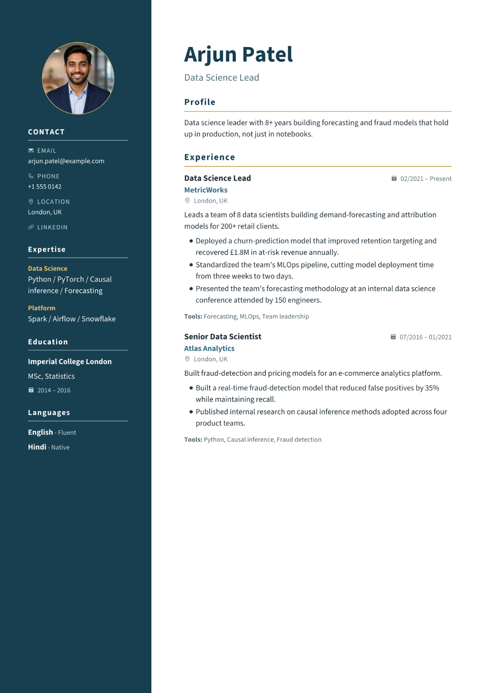 Warehouse Associate resume example preview