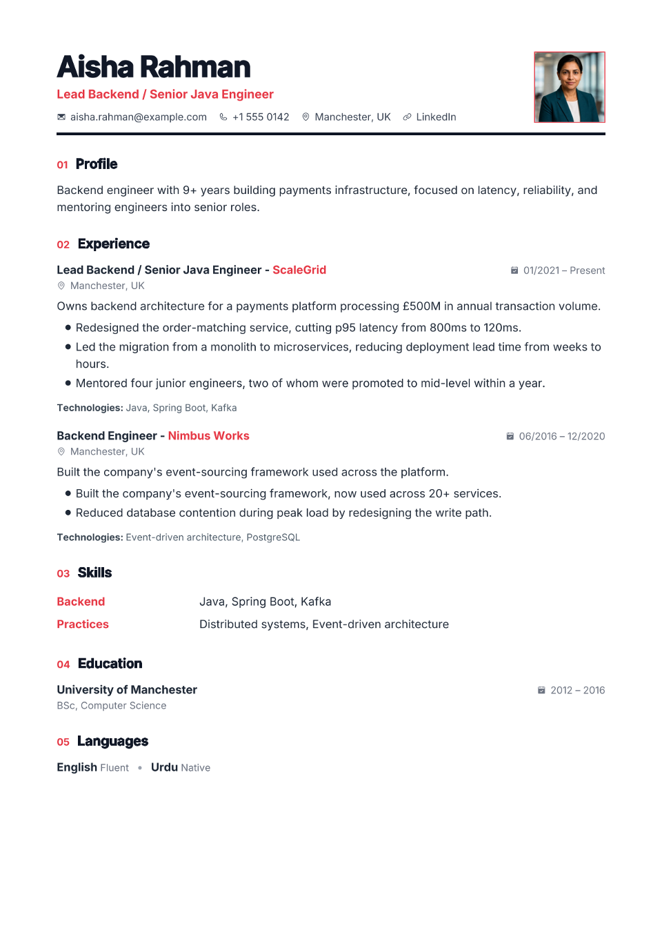 Bookkeeper resume example preview